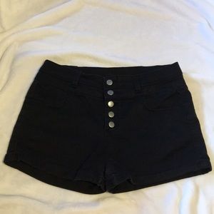 Black High Waisted Shorts